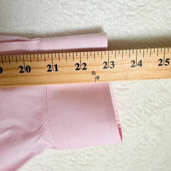 Jos A Bank Dress Shirt Mens 17.5 34 Travelers Traditional Fit Polish Jet-Setter - Picture 6 of 6